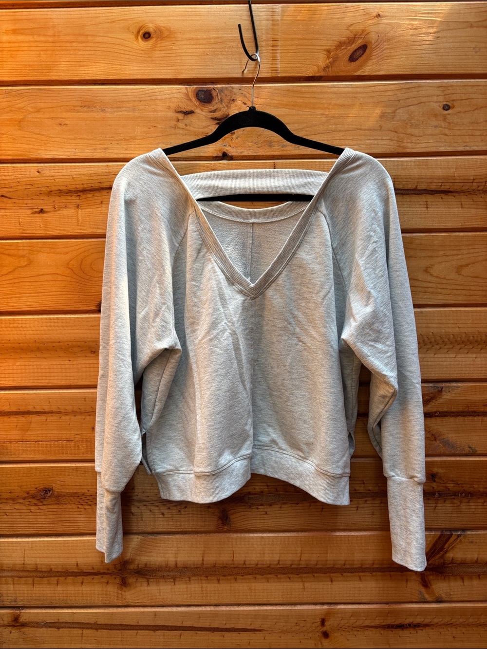 Yogalicious Crew sweatshirt cut out back small